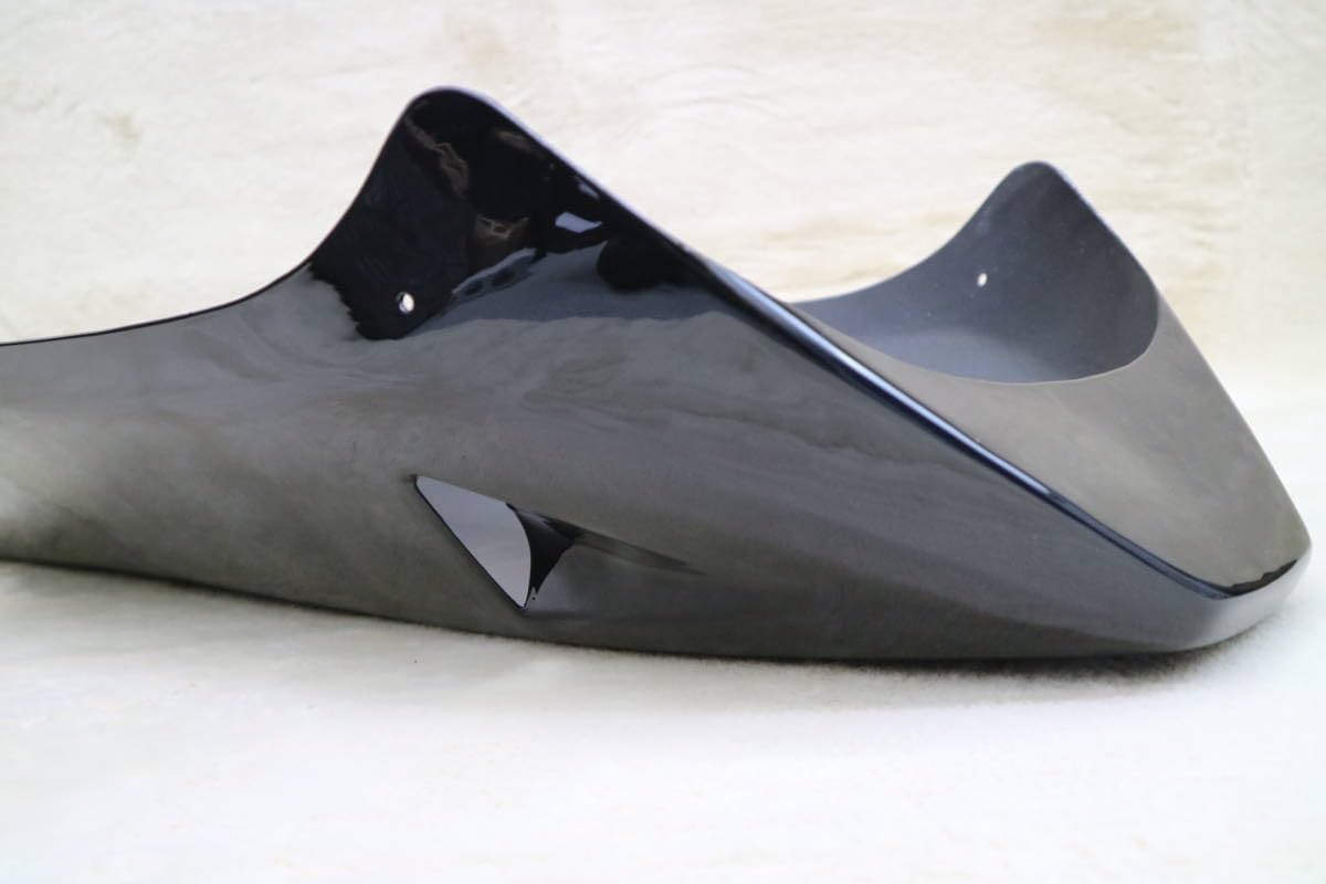 アンダーカウル 大型 黒 ダクト ABS ステー付 汎用 アンダーカウル